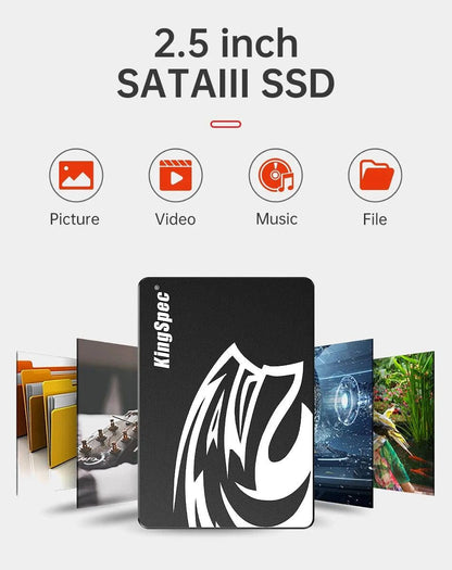 KingSpec SSD 2.5'' SATA3 256GB 64GB 128GB Hdd 512GB 1TB 2TB SSD Internal Disk Solid State Drive Hd for Laptop Desktop PC - PST PS Tradings