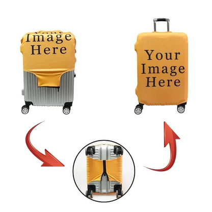 Customize Your Image / Name / Logo Luggage Cover Travel Accessories Elastic Suitcase Protective Covers Anti-dust Case Cover - PST PS Tradings