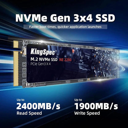 KingSpec M2 SSD NVMe 256GB 512GB 1TB 128GB M.2 NMVe 2280 PCIe 3.0 Hard Disk Internal Solid State Drive for Laptop Desktop - PST PS Tradings