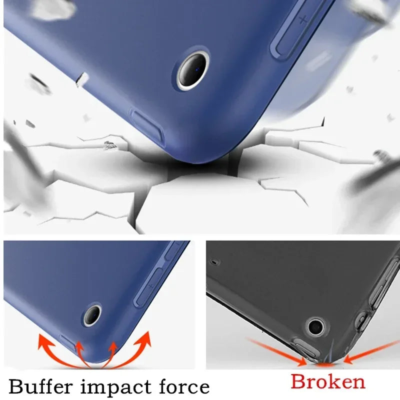 TPU Case for IPad Mini 7 Case for IPad Mini 1 2 3 4 7.9 Inch Soft Leather Cover for IPad Mini 6 5 Funda Smart Cover