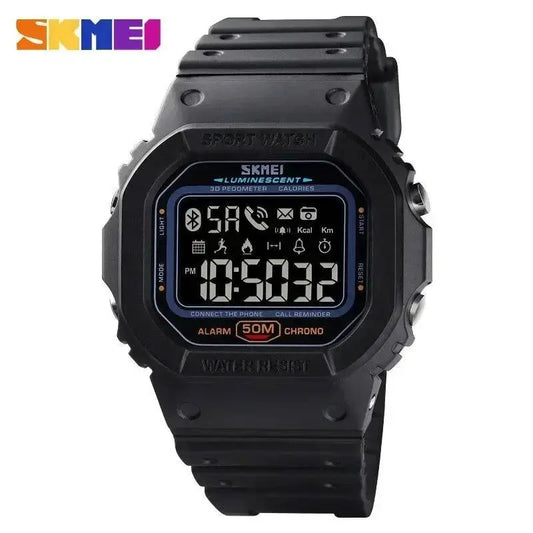 SKMEI 1629 Sports Digital Men Watch Military Pedometer Calorie Tracker Bluetooth Waterproof Mens Wristwatches Reloj Masculino - PST PS Tradings