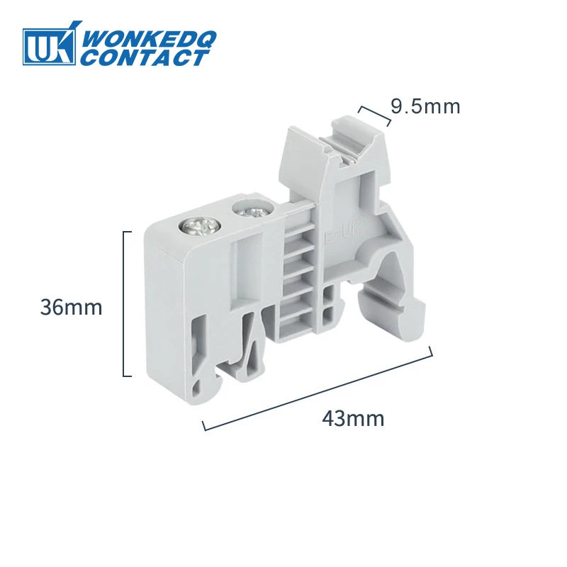 End Bracket Stop For NS35 DIN Rail Terminal Block E/UK E/UK2 EW35 WKF35 249-117 End Clamp For Universal Connector Marker Holder - PST PS Tradings