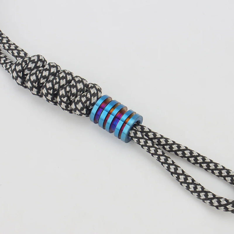 S/L Titanium Alloy Knife Beads Rope Cord EDC Paracord Bead Pendant - PST PS Tradings