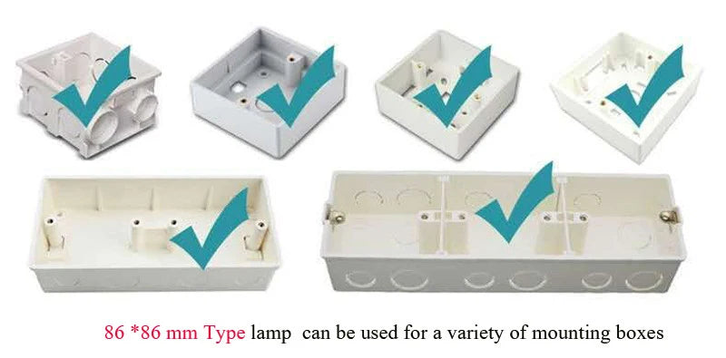 Einbau in LED-Treppen licht 85-265V Wand leuchte Beleuchtung Schritt Treppe Gang Lampen warm kühl weiß Keller Durchgang Fuß lichter