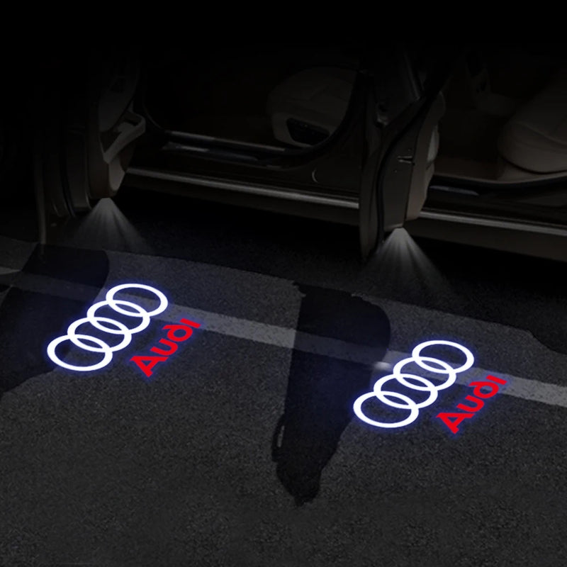 For Audi A3 8V 8P A6L A5 A7 Q3 Q5 Q7 A4 B5 B6 B7 B8 A1 RS TT S3 S6 Sline Quattro Car Door HD Welcome Light Laser Projector Lamp - PST PS Tradings