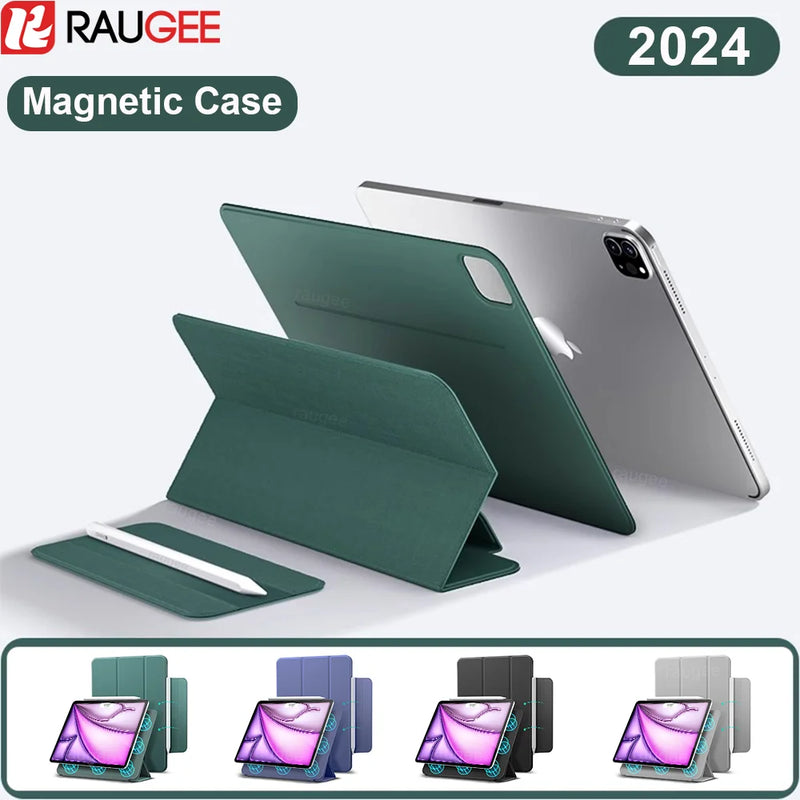 Case for iPad Pro 11 13 2024 M4 Case Tablet Cover for iPad Air 11 13 M2 5 4 Pro 12.9 inch 10th Generation Case Magnetic Cover - PST PS Tradings