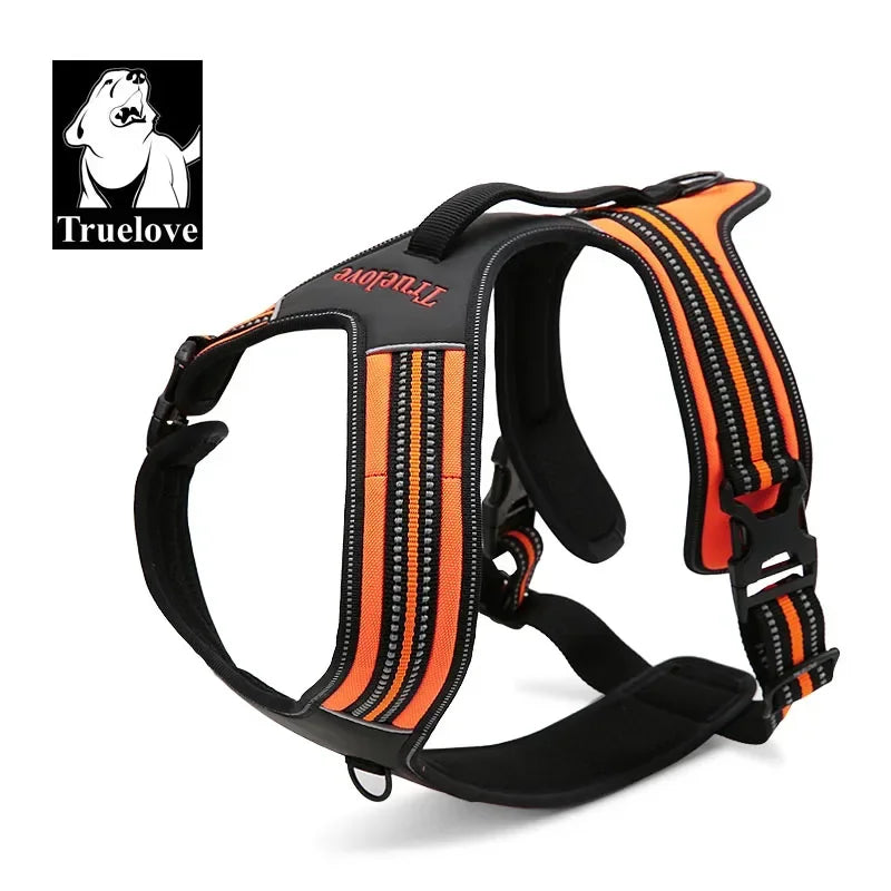 Truelove Sport Nylon Reflektierende Keine Pull Hund Harness Outdoor Abenteuer Pet Weste mit Griff xs bis xl 5 farben in lager fabrik