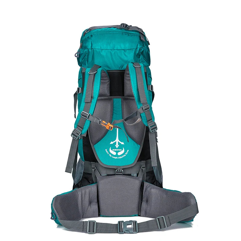 80L Camping Wandern Rucksäcke Große Außen Tasche Rucksack Nylon superlight Sport Reisetasche Aluminium legierung unterstützung 1,65 kg