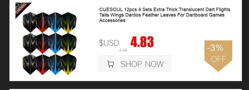 CUESOUL 9pcs Dart Flights Dart Tails Wings - PST PS Tradings