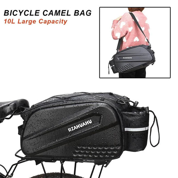 Bicycle Saddle Bag Large Capacity Bicycle Carrier Bag Tail Rear Bike Bags Bike Trunk Luggage Shoulder Handbag Waterproof Pannier - Property & Safety Tradings