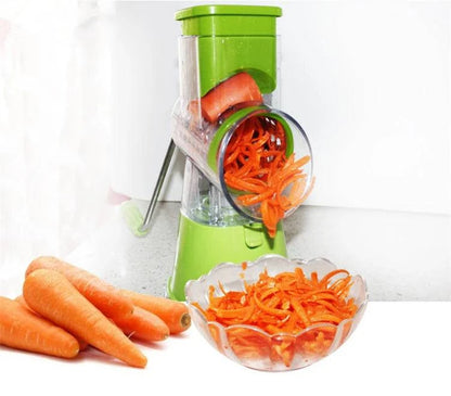 LMETJMA Rotary Spiralizer Vegetables Slicer Cheese Vegetable Grater Shredder Zucchini Noodle Maker Spaghetti Spiralizer KC0089 - Property & Safety Tradings