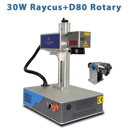 30W Raycus Desktop Fiber Laser Engrave Machine Engraving Marking Metal Stainless Steel Paint Cup Gold Silver Ring Jewellery