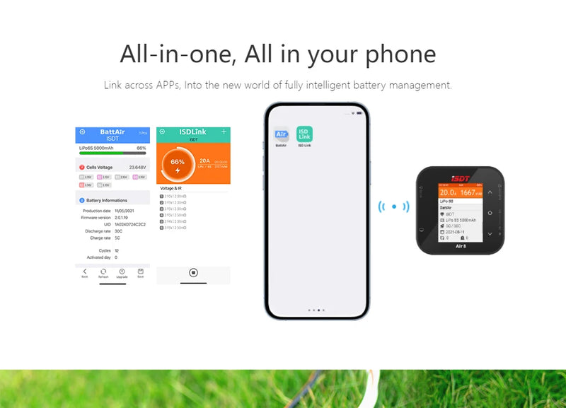 ISDT Air8 Lipo High Power Balance Battery Charger Discharger 20A 500W DC 1-8S Li-Po Li-Hv Li-Ion Li-Fe NiMH Ni-Cd Pb RC Battery - PST PS Tradings