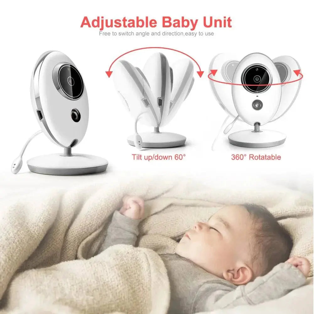 Wireless LCD Audio Video Baby Monitor VB605 Radio Nanny Music Intercom IR 24h Portable Baby Camera Baby Walkie Talkie Babysitter - Property & Safety Tradings