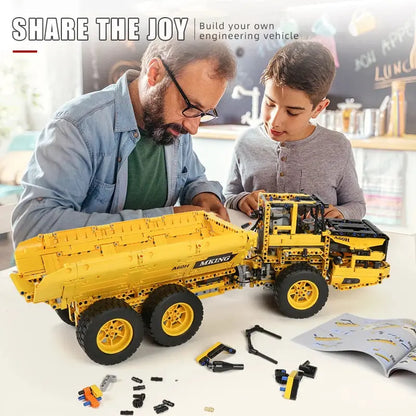 MOULD KING 17010 Technical Car Engineering Vehicle Toys APP RC Dump Truck Set Blocks MOC-8002 Bricks Christmas Gifts For Boys - Property & Safety Tradings