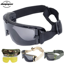 Tactical Glasses Airsoft Glasses Paintball Shooting eyewear Windproof  Tactical Goggles Anti-UV Protection Glasses - PST PS Tradings