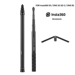 Invisible Selfie Stick For Insta360 X3 / ONE X2 GO 2 / ONE RS 70cm 1.2m Carbon Fiber Extension Rod Insta 360 ONE X 2 Accessory - PST PS Tradings