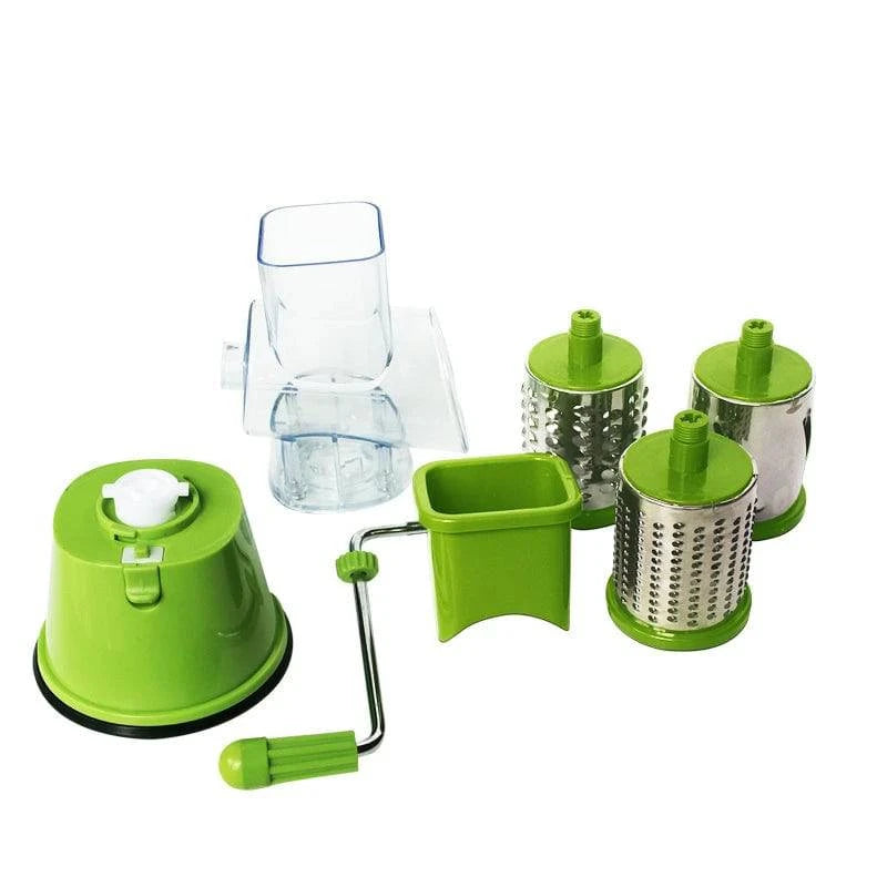 LMETJMA Rotary Spiralizer Vegetables Slicer Cheese Vegetable Grater Shredder Zucchini Noodle Maker Spaghetti Spiralizer KC0089 - Property & Safety Tradings