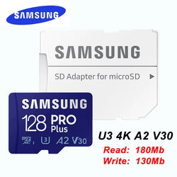 SAMSUNG EVO Plus Micro SD Card 128GB 64GB 512GB 256GB Micro SD Pro Plus Flash Memory Card SD Memory U1 U3 4K Microsd TF Cards