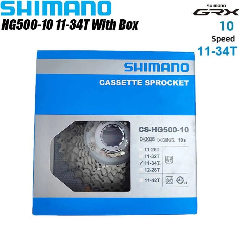 Shimano CS HG500 10 Speed Road Bicycle Cassette Sprocket For 10s 10v 12-28T 11-25/32T/34T 36T Freewheel Road Bike Accessories - Property & Safety Tradings