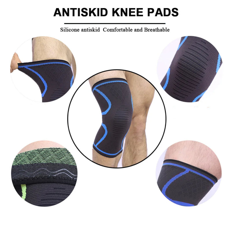 Knitted Nylon Sports Knee Pads Autumn Winter Badminton Running Fitness Knee Pads Outdoor Mountaineering Warm Knee Pads - PST PS Tradings