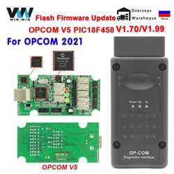 OPCOM V5 For Opel 2021 OP COM 1.70 flash firmware update Car Diagnostic Cable OP-COM PIC18F458 CAN BUS OBD 2 OBD2 Auto Tools - PST PS Tradings