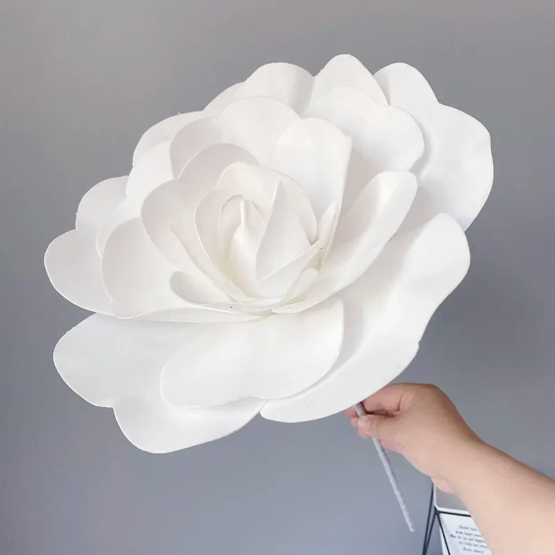 Large Foam Fake Flowers Artificial Roses Set of European Style Wedding Flower Wall Wedding Window Background Layout - PST PS Tradings