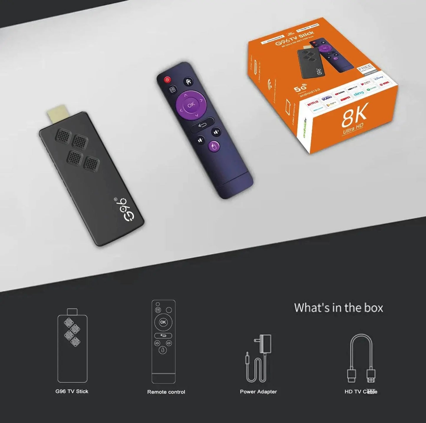 Q2 Smart TV Stick Android 13.0 AllwinnerH313 2GB RAM 16GB 4K H.265 2.4G&5.8G Wifi Smart TV Box 2GB 8GB Streaming Media Player - Property & Safety Tradings