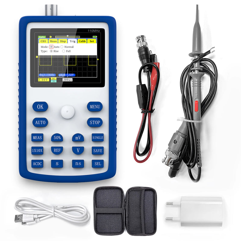 Fnirsi 1 c15 profession elles digitales Oszilloskop 110MHz analoge Bandbreite 500 ms/s Abtastrate unterstützt 1kHz Rechteck welle 400V.