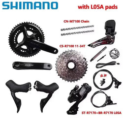 Shimano 105 Di2 R7170 R7100 2x12Speed Crank 170mm/172.5mm R7150 Rear Derailleur R7100 11-36T/11-34T Cassette Road Bike Groupset - Property & Safety Tradings