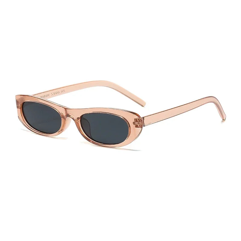 2024 New Retro Oval Frame Sunglasses Personalized Small Frame Trend Versatile Street Shooting Sun Glasses Female - PST PS Tradings