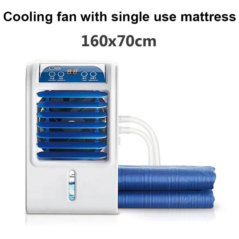 Water Circulation Bed Ice Sleeping Pad Water-cooled Refrigeration Mattress Cooling Fan Conditioner Air Conditioning Cooler EU US - Property & Safety Tradings