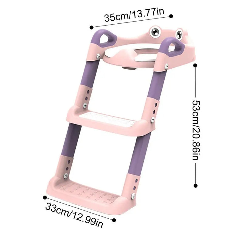 Stepped Children's Toilet Seat Multi-functional Foldable Foot Stool Baby Toilet Training Potty Ladder For Kids Boys Girls supply - PST PS Tradings