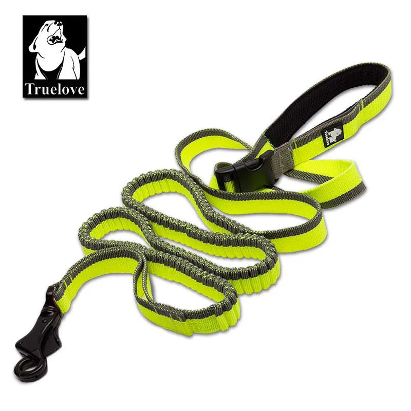 Truelove Dog Running Bungee Leash Hand-held Waistworn Adjustable Nylon Elastic Retractable Dog Leads for Running Jogging Walking - PST PS Tradings