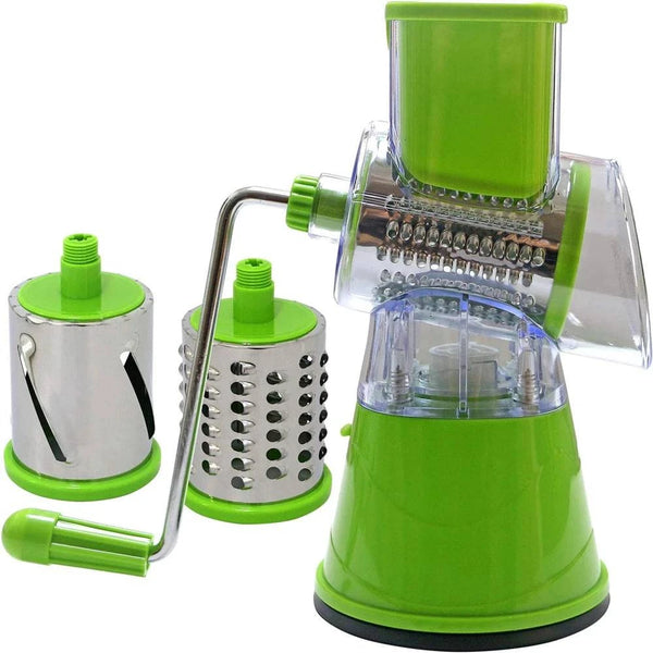 LMETJMA Rotary Spiralizer Vegetables Slicer Cheese Vegetable Grater Shredder Zucchini Noodle Maker Spaghetti Spiralizer KC0089 - Property & Safety Tradings