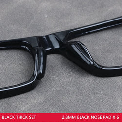 COLOUR_MAX 6Pairs Soft Silicone Nose Pad For Glasses Non-slip Eyeglasses Sunglass black white Nose Pad