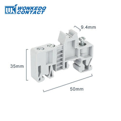 End Bracket Stop For NS35 DIN Rail Terminal Block E/UK E/UK2 EW35 WKF35 249-117 End Clamp For Universal Connector Marker Holder - PST PS Tradings