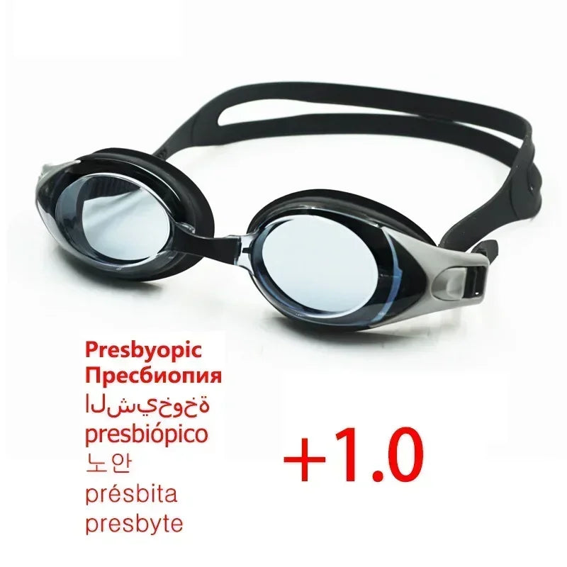 Hyperopia Swimming Goggles Glasses with Anti-fog Spray  for Children and Adult Reading Presbyopic Presbyopia Set - PST PS Tradings