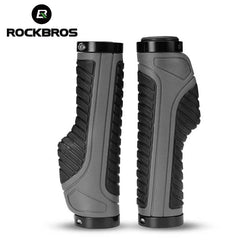 ROCKBROS Bicycle Grips MTB Road Bike Double Lock Rubber Handlebar Grips Anti-skid Shock-absorbing Soft Bike Grips Handlebar bmx - Property & Safety Tradings