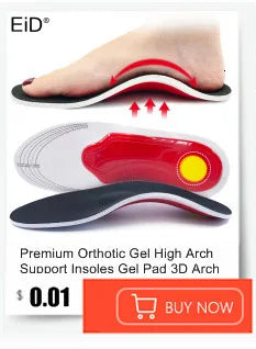 EiD Silicon Gel Insoles Foot Care for Plantar Fasciitis orthopedic Massaging Shoe Inserts Shock Absorption Shoe pad Unisex