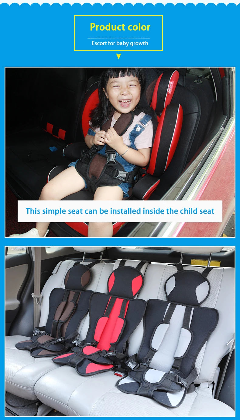 Car Child Safety Seat Simple Portable Baby Cushion Models Universal Seat Belt Fixed Baby Seat Cushion - PST PS Tradings