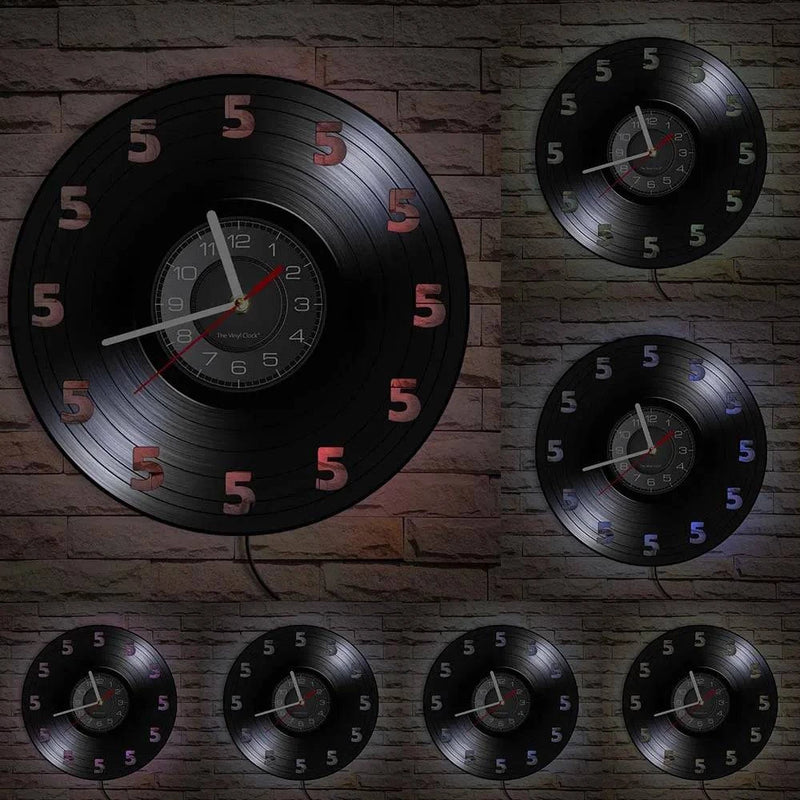 Beer Bar Wall Decor Modern Clock Drinking Hour Pub Vinyl Record Wall Clock Wall Watch Beer Club Decor - Property & Safety Tradings