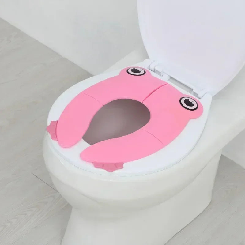 Portable Kids Travel Potty Seat Pad Baby Folding Toilet Training Seat Cover Toddler Urine Assistant Cushion Children Pot Seater - PST PS Tradings