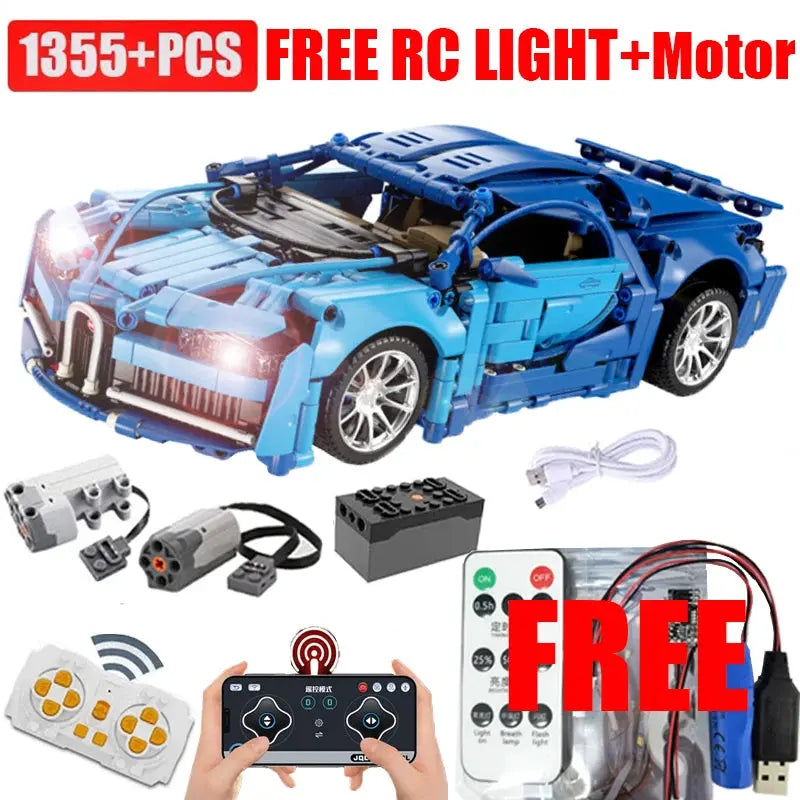 1:14 Technical Super Racing Car Building Blocks Compatible 42083 With Led Light Sports Technique Vehicle Bricks Toy For Kid Gift - Property & Safety Tradings