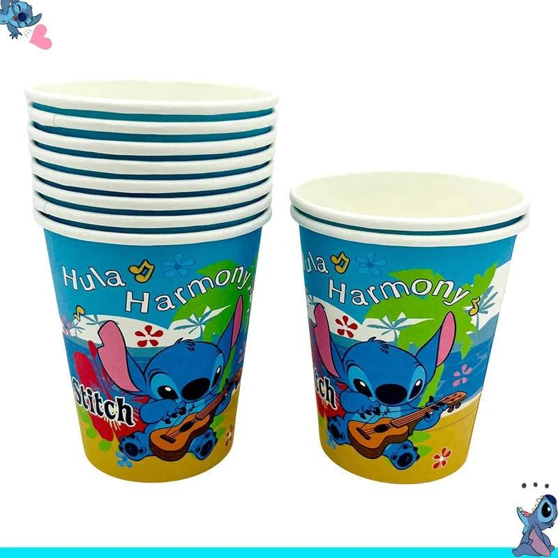 Stitch Decoration Birthday Lilo and Stitch Balloons Noise Maker Disposable Tableware Tablecloth Cups Plates Napkins Party Kit - PST PS Tradings