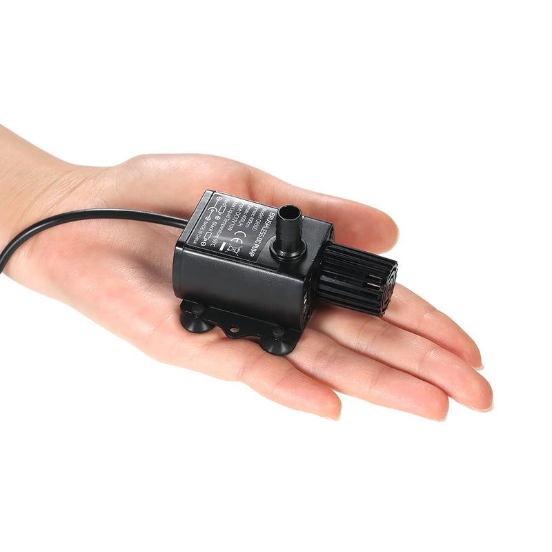 Decdeal Ultra-quiet Mini DC12V 10W Brushless Water Pump with 5.5*2.1mm Female Waterproof Submersible Fountain Aquarium - PST PS Tradings