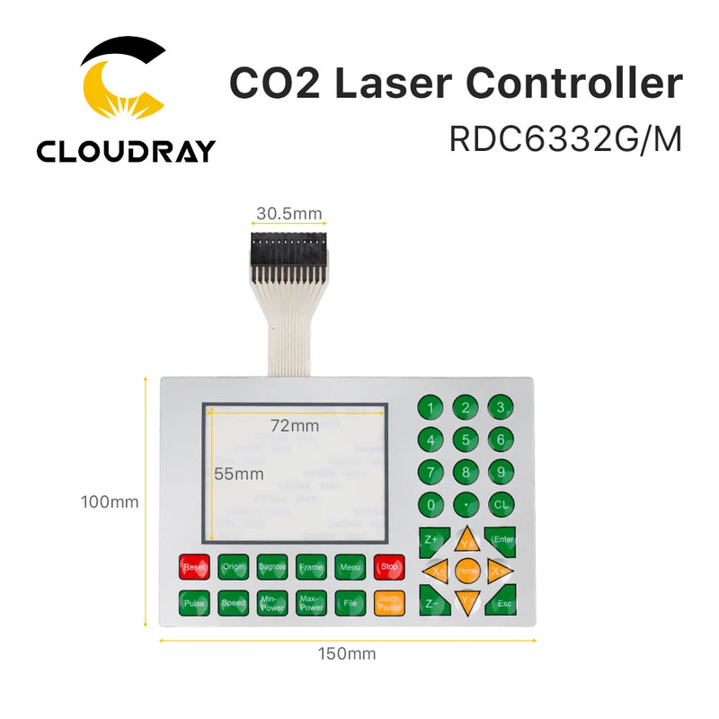 Ruida Membrane Switch for RDC6445S RDLC320-A RDC6332G RDC6332M RDC6442S RDC6442G Key Film Keyboard Mask