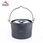 Widesea 4L Camping Hanging Pot Cookware Outdoor Bowler Tableware 4-6 Persons Picnic Cooking Tourism Fishing kitchen Equipment - Property & Safety Tradings