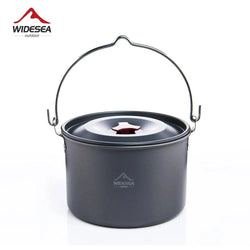 Widesea 4L Camping Hanging Pot Cookware Outdoor Bowler Tableware 4-6 Persons Picnic Cooking Tourism Fishing kitchen Equipment - Property & Safety Tradings