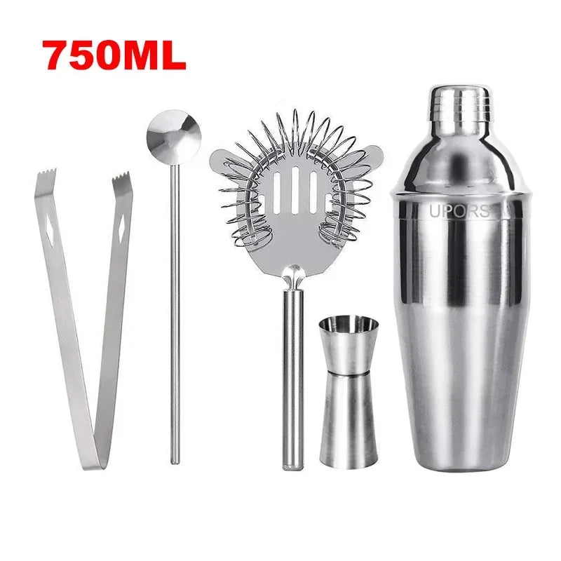 UPORS 550ML/750ML Cocktail Shaker Mixer Edelstahl Wein Martini Boston Shaker Für Bartender Trinken Party Bar werkzeuge